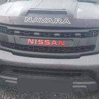 NISSAN NAVARA FACELIFT GRILL 2011-2015 RED VERSION FULL GRILL WHITE LEDS