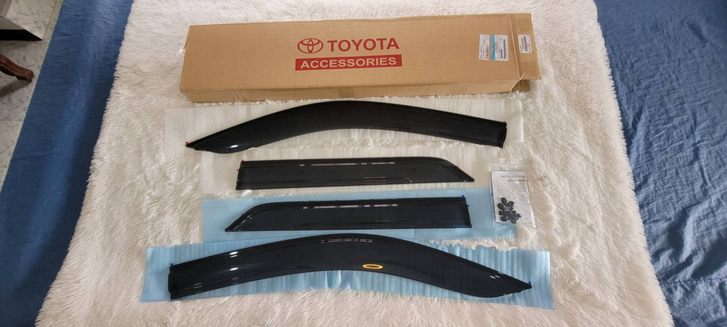 GENUINE TOYOTA FORTUNER 2015-2024  WEATHER GUARDS / WIND DEFLECTORS