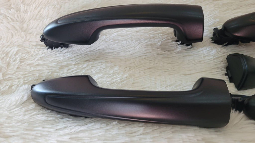 TOYOTA FORTUNER /HILUX  2015-2024 FULL SET OF MATT BLACK DOOR HANDLES GENUINE PARTS