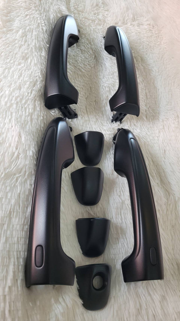 TOYOTA FORTUNER /HILUX  2015-2024 FULL SET OF MATT BLACK DOOR HANDLES GENUINE PARTS