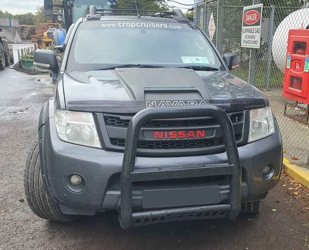 NISSAN NAVARA FACELIFT GRILL 2011-2015 RED VERSION FULL GRILL WHITE LEDS