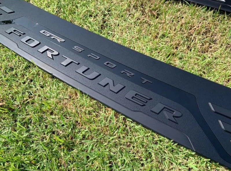 PACKAGE TOYOTA FORTUNER 2015-2025  GR SPORT BUMPER TRIM PROTECTOR HB BRAND+GR SPORT GENUINE WIND DEFLECTORS