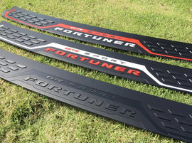 PACKAGE TOYOTA FORTUNER 2015-2025  GR SPORT BUMPER TRIM PROTECTOR HB BRAND+GR SPORT GENUINE WIND DEFLECTORS