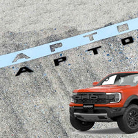 FORD RANGER 2022/2023 MATT BLACK/GLOSS BLACK/RED/WHITE /CHROME BONNET EMBLEM