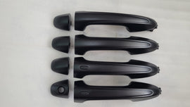 TOYOTA FORTUNER /HILUX  2015-2025  FULL SET OF MATT BLACK DOOR HANDLES GENUINE PARTS