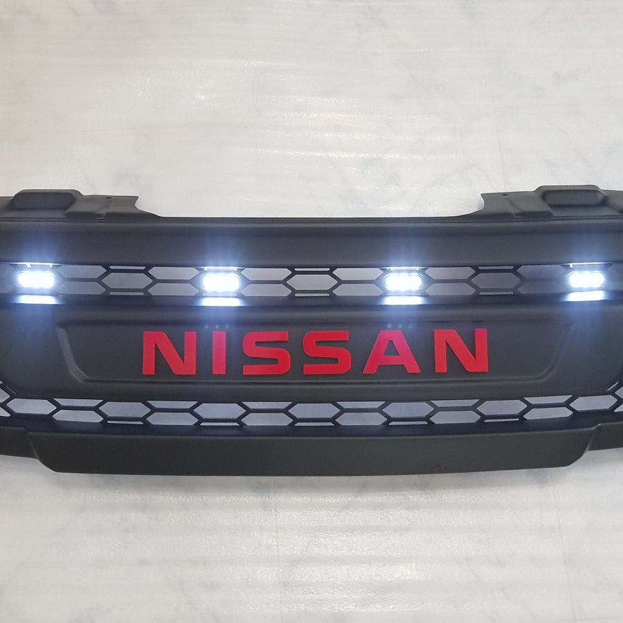 NISSAN NAVARA D40 GRILL RED NISSAN 2005-2010 PRE-FACELIFT