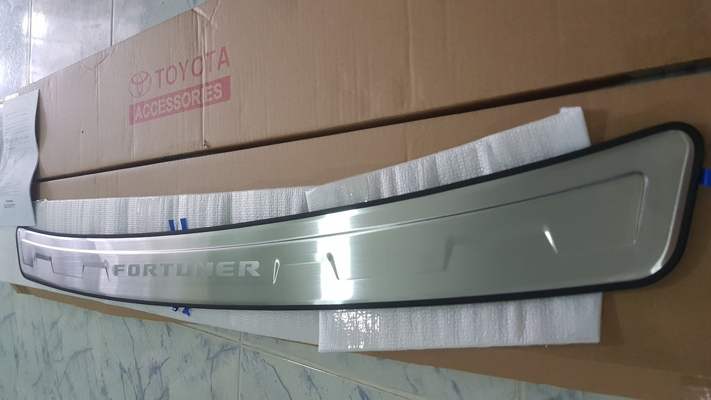 PACKAGE DEAL ! TOYOTA FORTUNER 2015-2024 STAINLESS BUMPER TRIM PROTECTOR +3RD ROW HOLE COVERS