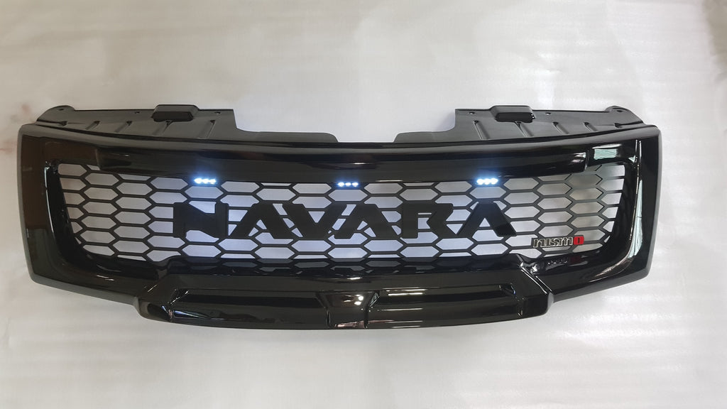 NISSAN NAVARA FACELIFT GRILL 2011-2015 FULL GRILL BLACK LOGO