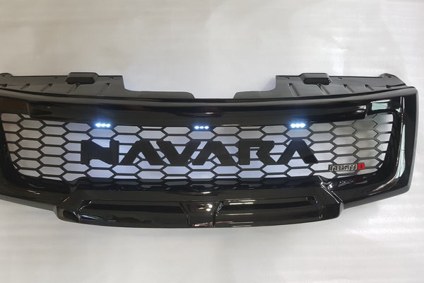 NISSAN NAVARA FACELIFT GRILL 2011-2015 FULL GRILL BLACK LOGO