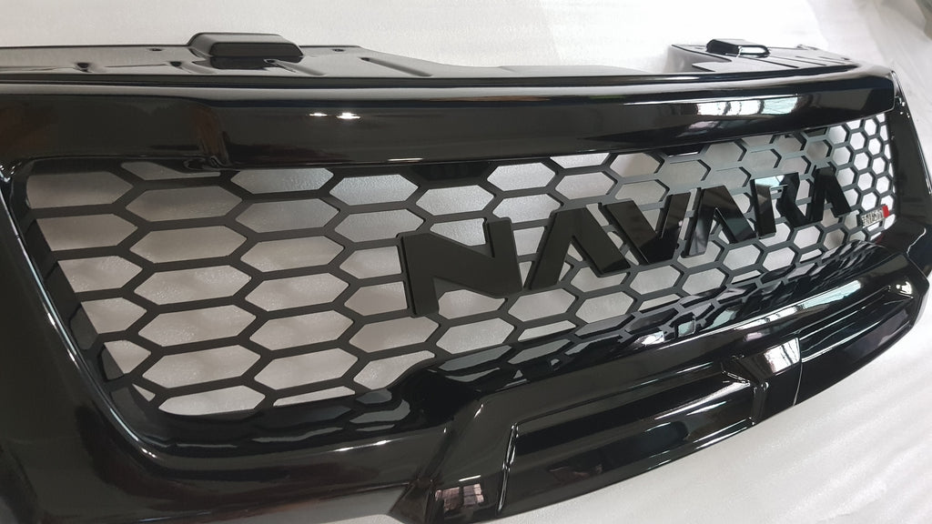 NISSAN NAVARA FACELIFT GRILL 2011-2015 FULL GRILL BLACK LOGO