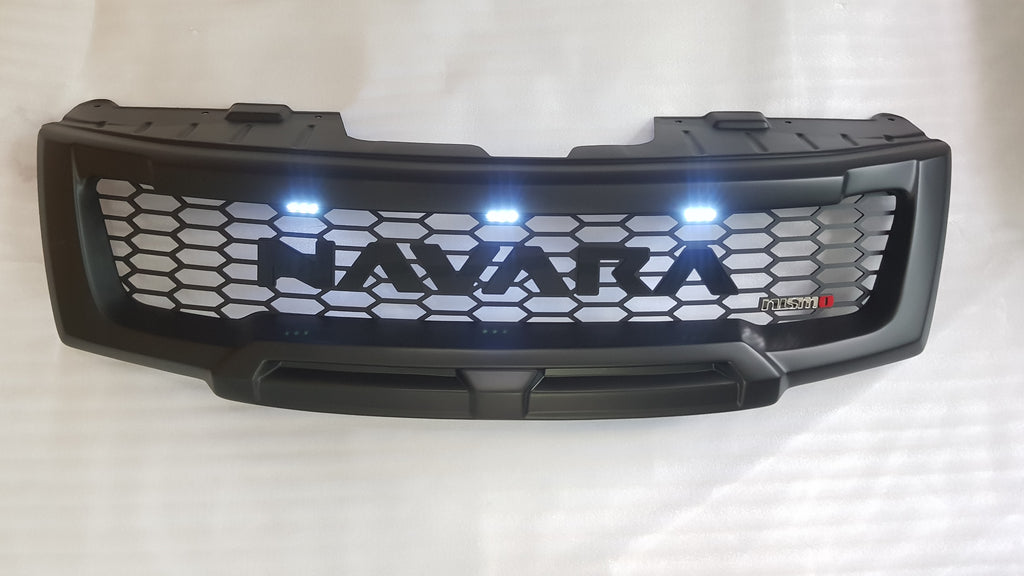 NISSAN NAVARA FACELIFT GRILL 2011-2015 FULL GRILL BLACK LOGO