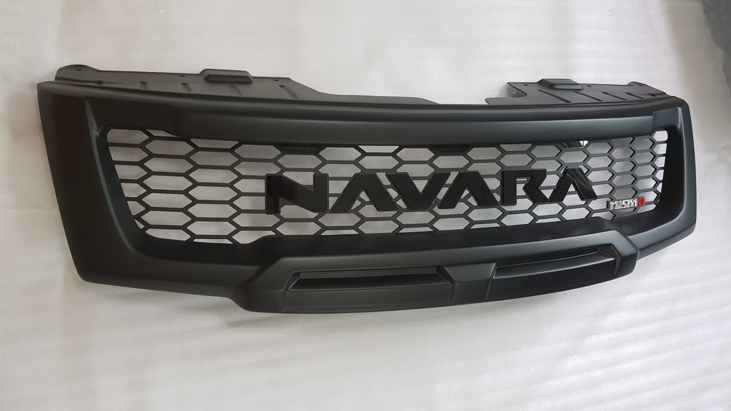 NISSAN NAVARA FACELIFT GRILL 2011-2015 FULL GRILL BLACK LOGO