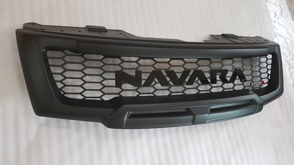 NISSAN NAVARA FACELIFT GRILL 2011-2015 FULL GRILL BLACK LOGO