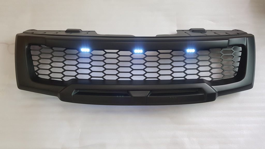 NISSAN NAVARA FACELIFT GRILL 2011-2015 MATT BLACK NO LOGO VERSION