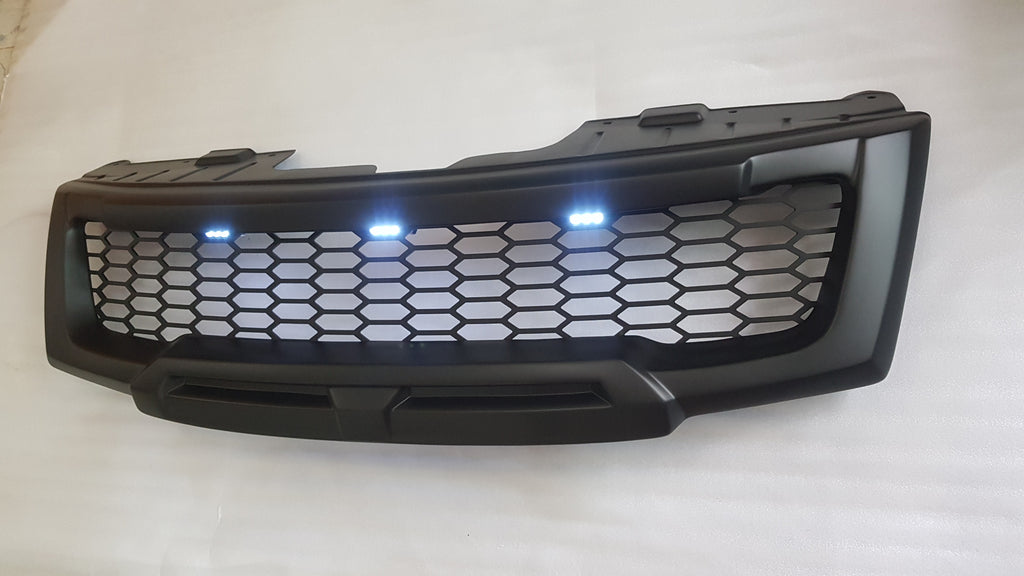 NISSAN NAVARA FACELIFT GRILL 2011-2015 MATT BLACK NO LOGO VERSION