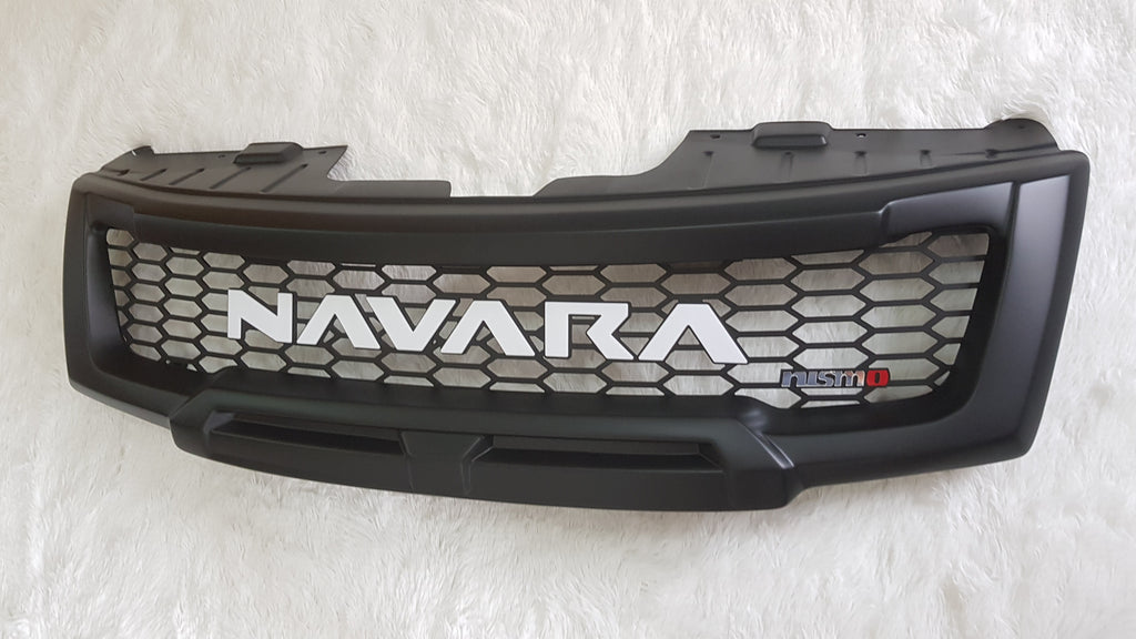 NISSAN NAVARA FACELIFT GRILL 2011-2015 FULL GRILL WHITE LOGO