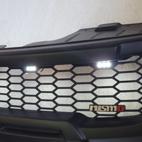 NISSAN NAVARA FACELIFT GRILL 2011-2015 MATT BLACK NO LOGO VERSION