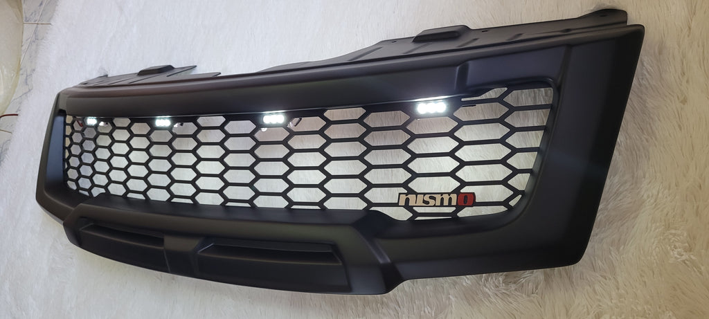 NISSAN NAVARA FACELIFT GRILL 2011-2015 MATT BLACK NO LOGO VERSION