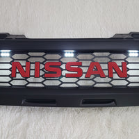 NISSAN NAVARA D40 GRILL NEW VERSION  2005-2010 PRE-FACELIFT  NEW RELEASE RED VERSION