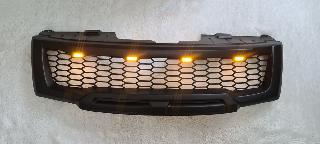 NISSAN NAVARA FACELIFT GRILL 2011-2015 MATT BLACK NO LOGO VERSION