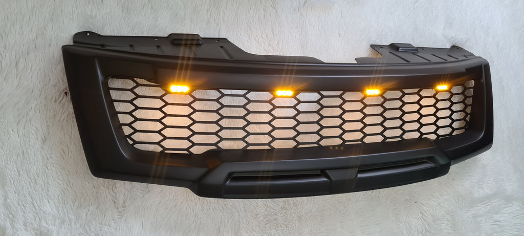 NISSAN NAVARA FACELIFT GRILL 2011-2015 MATT BLACK NO LOGO VERSION