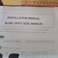 GENUINE  Toyota Hilux  Fortuner blind spot mirrors
