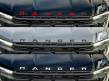 Load image into Gallery viewer, FORD RANGER 2022/2023 MATT BLACK/GLOSS BLACK/RED/WHITE /CHROME BONNET EMBLEM