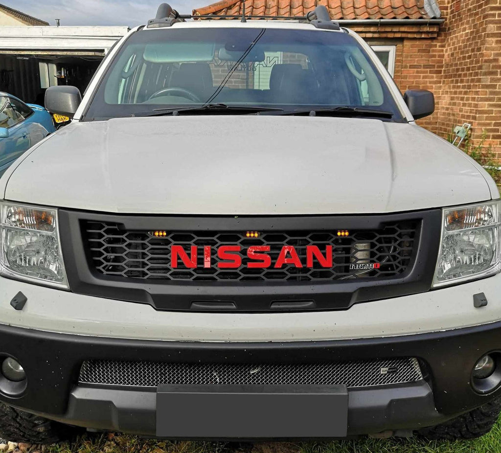 NISSAN NAVARA D40 GRILL NEW VERSION  2005-2010 PRE-FACELIFT  NEW RELEASE RED VERSION