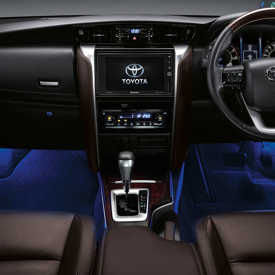 GENUINE PART 4 POINT FLOOR LED LIGHT SET FRONT / BACK TOYOTA FORTUNER 2015-2022