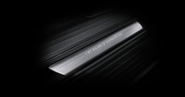 GENUINE TOYOTA FORTUNER STAINLESS DOOR SILL SCUFF PLATE COVERS SET OF 4 TO FIT 2015-2025 EASY TO FIT 3M TAPE PRE-APPLIED