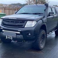 NISSAN NAVARA FACELIFT GRILL 2011-2015 BLACK VERSION FULL GRILL WHITE LEDS