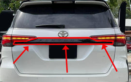 PACKAGE DEAL TOYOTA FORTUNER FACELIFT HEADLIGHT TRIMS+REAR BOOT TRIM