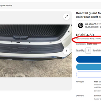 SPECIAL DEAL ! TOYOTA FORTUNER 2015-2025 BUMPER TRIM PROTECTOR FULL SIZE