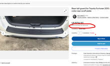 Load image into Gallery viewer, SPECIAL DEAL ! TOYOTA FORTUNER 2015-2024  BUMPER TRIM PROTECTOR FULL SIZE