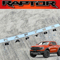 FORD RANGER 2022/2023 MATT BLACK/GLOSS BLACK/RED/WHITE /CHROME BONNET EMBLEM