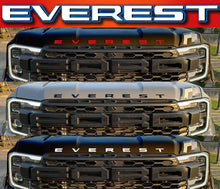 Load image into Gallery viewer, FORD EVEREST 2015-2024 SET OF BONNET LETTERS&quot;EVEREST&quot; LETTERS BLACK