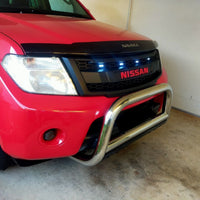 NISSAN NAVARA FACELIFT GRILL 2011-2015 RED VERSION FULL GRILL WHITE LEDS
