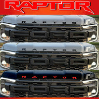 FORD RANGER 2022/2023 MATT BLACK/GLOSS BLACK/RED/WHITE /CHROME BONNET EMBLEM