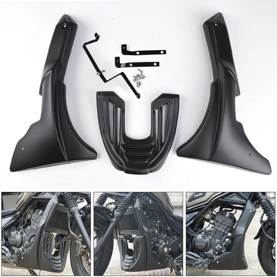 Matte Black Under Fairing Cover Belly Guard ABS HONDA REBEL CMX 500 2017-2025