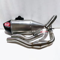 FULL SYSTEM RACING PIPE KIT STAINLESS STEEL CARBON SILVER FOR KAWASAKI KLX 230