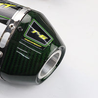EXHAUST FULL SYSTEM STAINLESS PIPE GREEN CARBON FOR KAWASAKI KLX230 L - KLX230 R