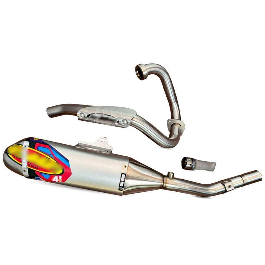 EXHAUST FULL SYSTEM RACING PIPE KIT STAINLESS STEEL FIT KAWASAKI KLX 230