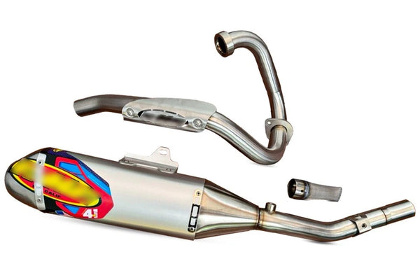EXHAUST FULL SYSTEM RACING PIPE KIT STAINLESS STEEL FIT KAWASAKI KLX 230