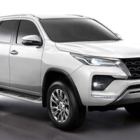 GENUINE TOYOTA FORTUNER  SIDE DOORS BODY SIDE MOLDING TRIMS (BLACK WITH SILVER)