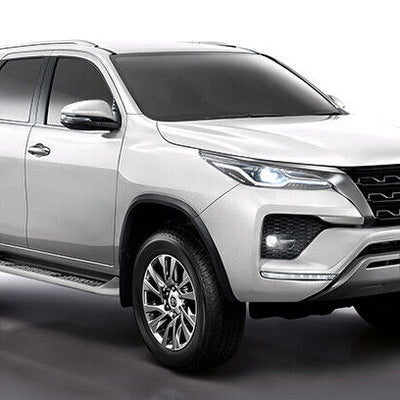 GENUINE TOYOTA FORTUNER  SIDE DOORS BODY SIDE MOLDING TRIMS (BLACK WITH SILVER)