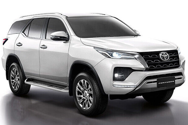 GENUINE TOYOTA FORTUNER  SIDE DOORS BODY SIDE MOLDING TRIMS (BLACK WITH SILVER)