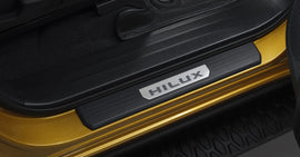 2026 New Hilux Scuff Plates Black ABS D Cab 4 DOOR  Genuine Toyota