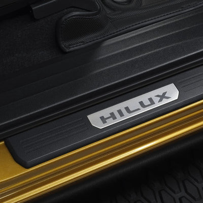 2026 New Hilux Scuff Plates Black ABS D Cab 4 DOOR  Genuine Toyota
