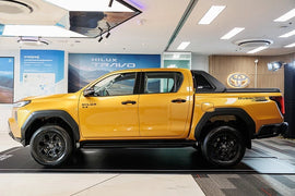 2026 New Hilux Scuff Plates Black ABS D Cab 4 DOOR  Genuine Toyota