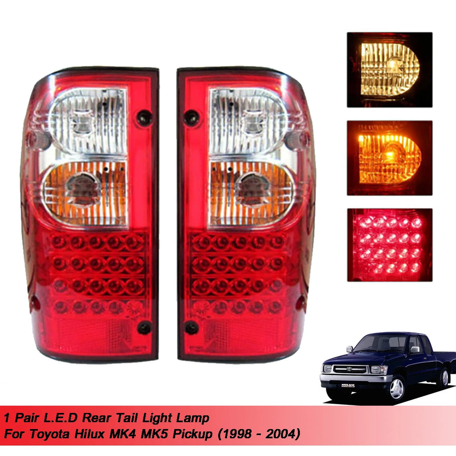 Depo LED Tail Light Lamp Fits Toyota Hilux MK4 Pickup 1998 1999 2000 2001 - 2004